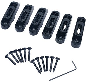 Ponte baixo 6 cordas preta monorail MXP BM96