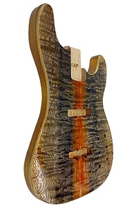 Corpo baixo JB 4 cordas ASH Burl Top Pintado Verniz MXP