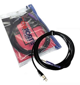 Cabo Microfone Xlr/p10 mono Tecniforte True Voice 3,05m