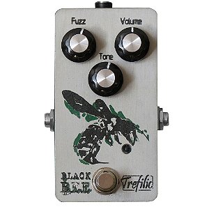 Pedal para guitarra Fuzz Balck Bee Trefilio handmade - Music Experience.  ACESSÓRIOS para instrumentos musicais e músicos.