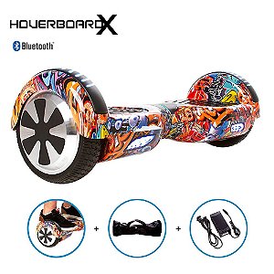 Hoverboard Skate 6,5" Grafite Urbano HoverboardX Bluetooth