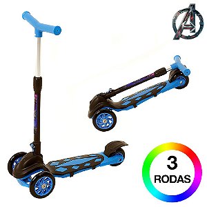 Patinete Infantil Avengers Marvel de 3 Rodas DM Radical