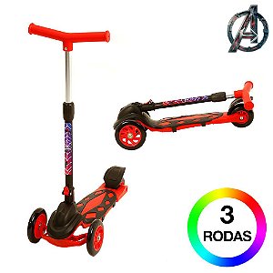 Patinete Infantil de 3 Rodas Homem Aranha DM Radical