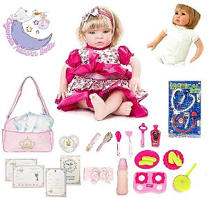 Boneca Bebe Tipo Reborn Completa Barata Com 22 Acessorios no Shoptime