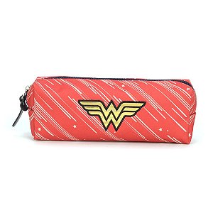 Estojo Necessaire Mulher Maravilha Feminino Vermelho