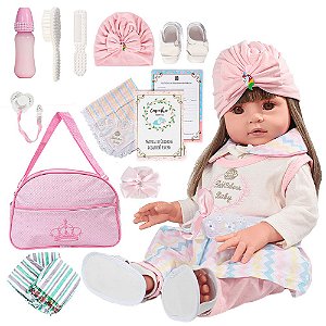 Boneca Bebê Reborn Realista Com Roupa de Xodo Bage - Chic Outlet -  Economize com estilo!