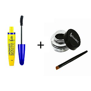 Kit Máscara Para Cílios Dailus Power Efeito Boneca 16ml + De