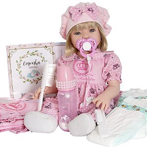 Boneca Bebê Reborn Realista Com Roupa de Xodo Bage - Chic Outlet -  Economize com estilo!