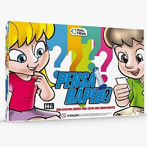 Brinquedo Infantil Jogo Pensa Rápido Super Jogos P&F