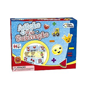 Brinquedo Infantil Jogo De Adição e Subtração Pais & Filhos