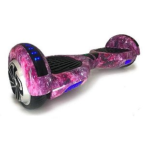 Hoverboard Bluetooh 6,5 - Galáxia Lilás - Com Led