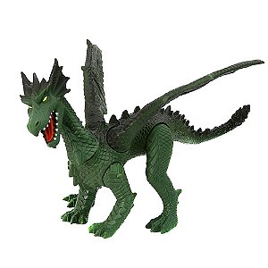 Brinquedo Dragon Island Dragão com Asas Verdes Silmar