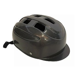 Equipamento De Proteção Capacete De Plástico Preto Ajustável