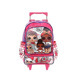 Mochila Escolar Infantil Lol Surprise Com Rodinha