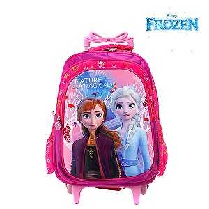 Mochila Infantil Disney Escolar Frozen 2 Com Rodinhas