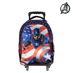 Mochila Infantil Escolar Capitão América Vingadores Marvel C