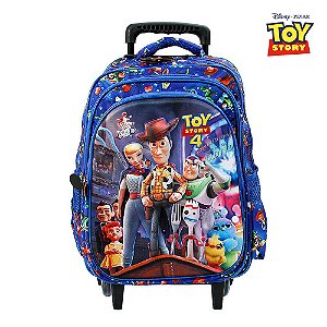 Mochila Escolar Infantil Toy Story 4 6D Com Led De Rodinhas