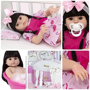 Bebê Reborn Realista De Silicone 20 Itens