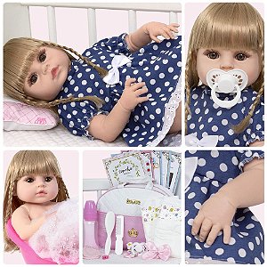 Bebê Reborn Realista De Silicone 20 Itens