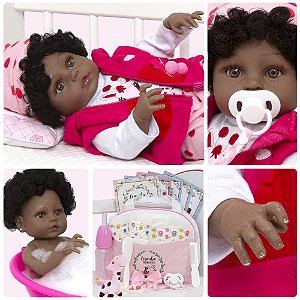 Bebe Reborn Realista Menina Loira Fofinha Enxoval Completo - Chic