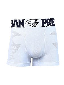 Kit 5 Cueca Boxer Lisa Preto e Branco Pretorian