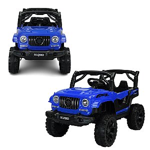 Carrinho Elétrico Infantil Jipe Esportivo Azul 12V Controle