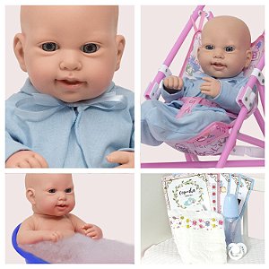 Boneca Bebe Reborn Silicone Realista Morena Roupão 20 Itens - Chic Outlet -  Economize com estilo!