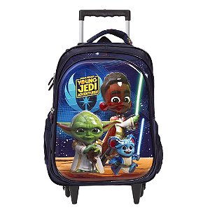 Mochila Infantil Masculina Rodinhas Star Wars Young Jedi