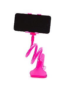 Suporte de Celular para Mesa Rosa