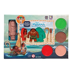 Kit Massinha Modelar Moana E Maui Disney 2696 Cotiplás