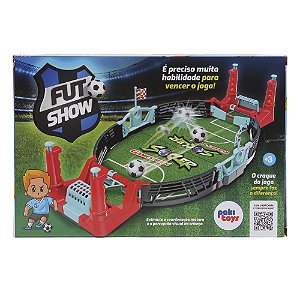 Jogo Infantil Futebol De Mesa Futshow C/ Botão Pakitoys 4000