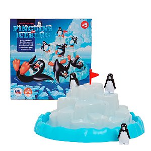 Jogo Infantil Equilíbrio Pinguins No Iceberg 4012 Pakitoys