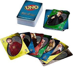 Jogo Uno Harry Potter Mattel 2 a 10 Jogadores com 112 Cartas