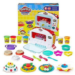 Conjunto Forno Mágico Infantil Play-Doh Eletrônico Com Luz e Som