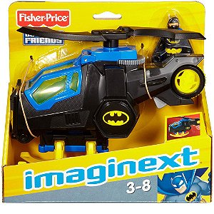 Boneco Imaginext Batman e Batcopter seu Helicóptero Fisher-Price Super Friends