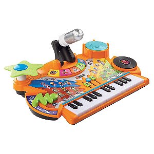 Mini Teclado Infantil 32 Teclas Musical Karaokê E Microfone