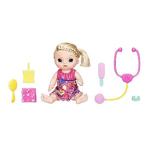 Boneca Baby Alive Infantil Doces Lágrimas Bebê Loira