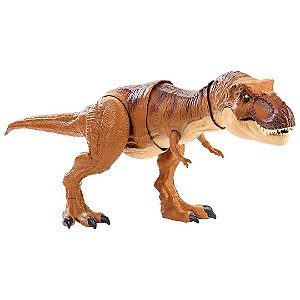 Dinossauro Tiranossauro Rex Rugido - Jurassic World Mattel em