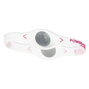 Pulseira Power Balance Incolor Com Rosa Tamanho P