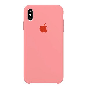 Capa Iphone XS Max Silicone Case Apple Rosa