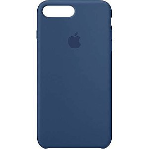 Capa para iPhone 8 Plus e 7 Plus em Silicone Apple Azul
