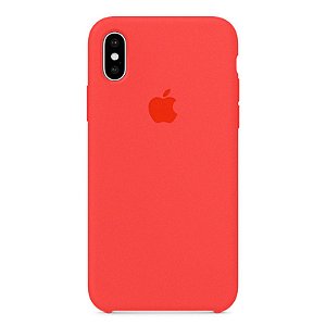 Capa Iphone X Silicone Case Apple Pink