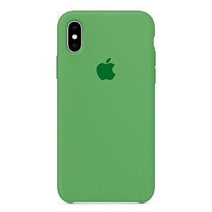 Capa Iphone X Silicone Case Apple Verde