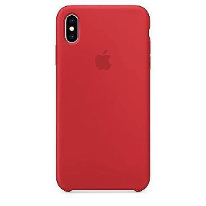 Capa Iphone Xs Max Silicone Case Apple Vermelho
