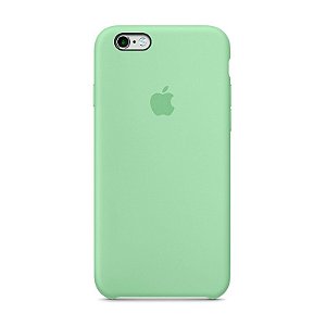 Capa Iphone SE Silicone Case Apple Verde Água