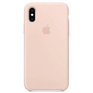 Capa iPhone Xs e X, Apple, Silicone Rosa