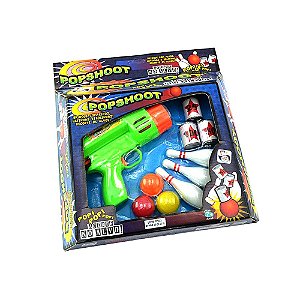 Lançador de Dardos Pistola Arminha Shoot Infantil Tipo Nerf 120