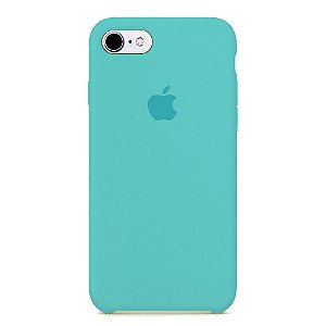 Capa Iphone 7/8 Silicone Case Apple Azul