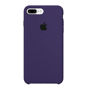 Capa Iphone 7/8 Plus Silicone Case Apple Roxo