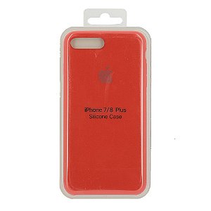 Capa Iphone 7/8 Plus Silicone Case Apple Vermelho